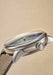 A side view of the Louis Erard Marqueterie de Paille showing the stainless steel lugs and crown.