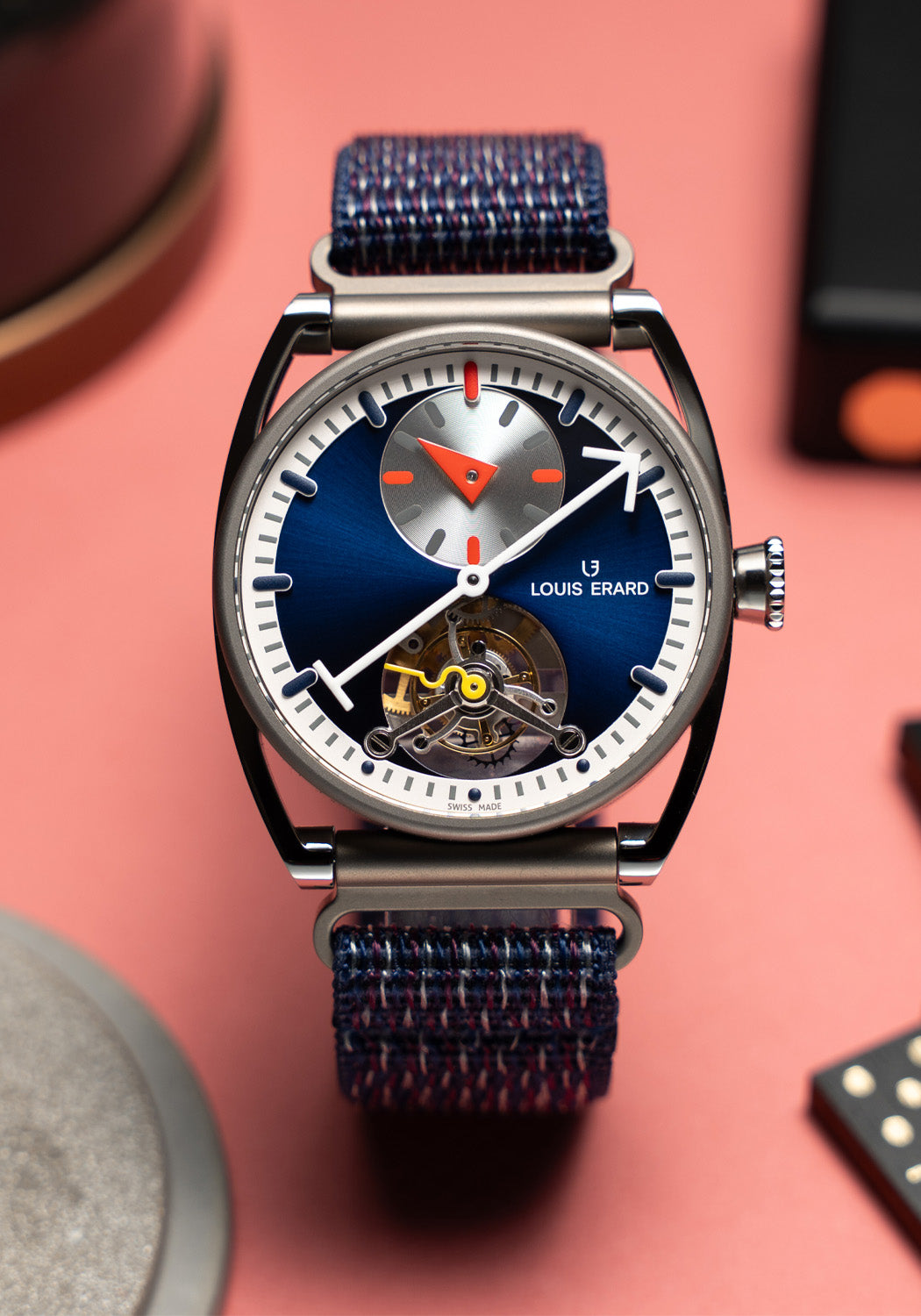 Louis Erard x Alain Silberstein Le Régulateur Tourbillon Blue | LE50