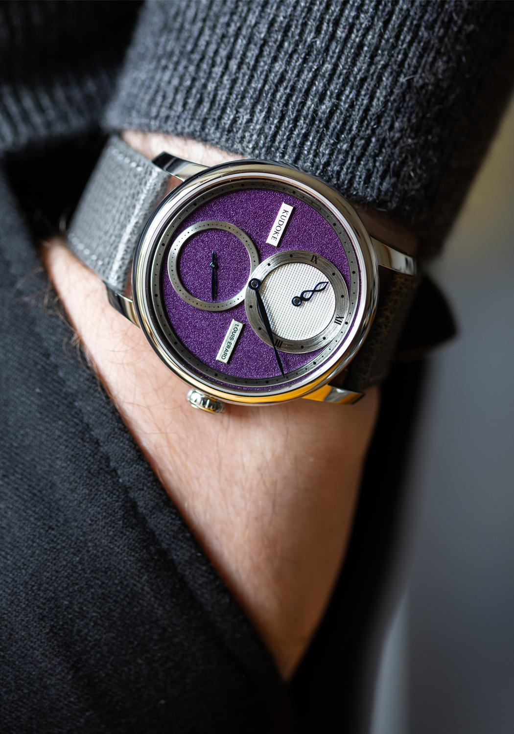 Le Régulateur Louis Erard x Kudoke Purple Time Piece 85237AA46.BVA173 Le Régulateur Louis Erard x Kudoke Purple Time Piece 85237AA46.BVA173