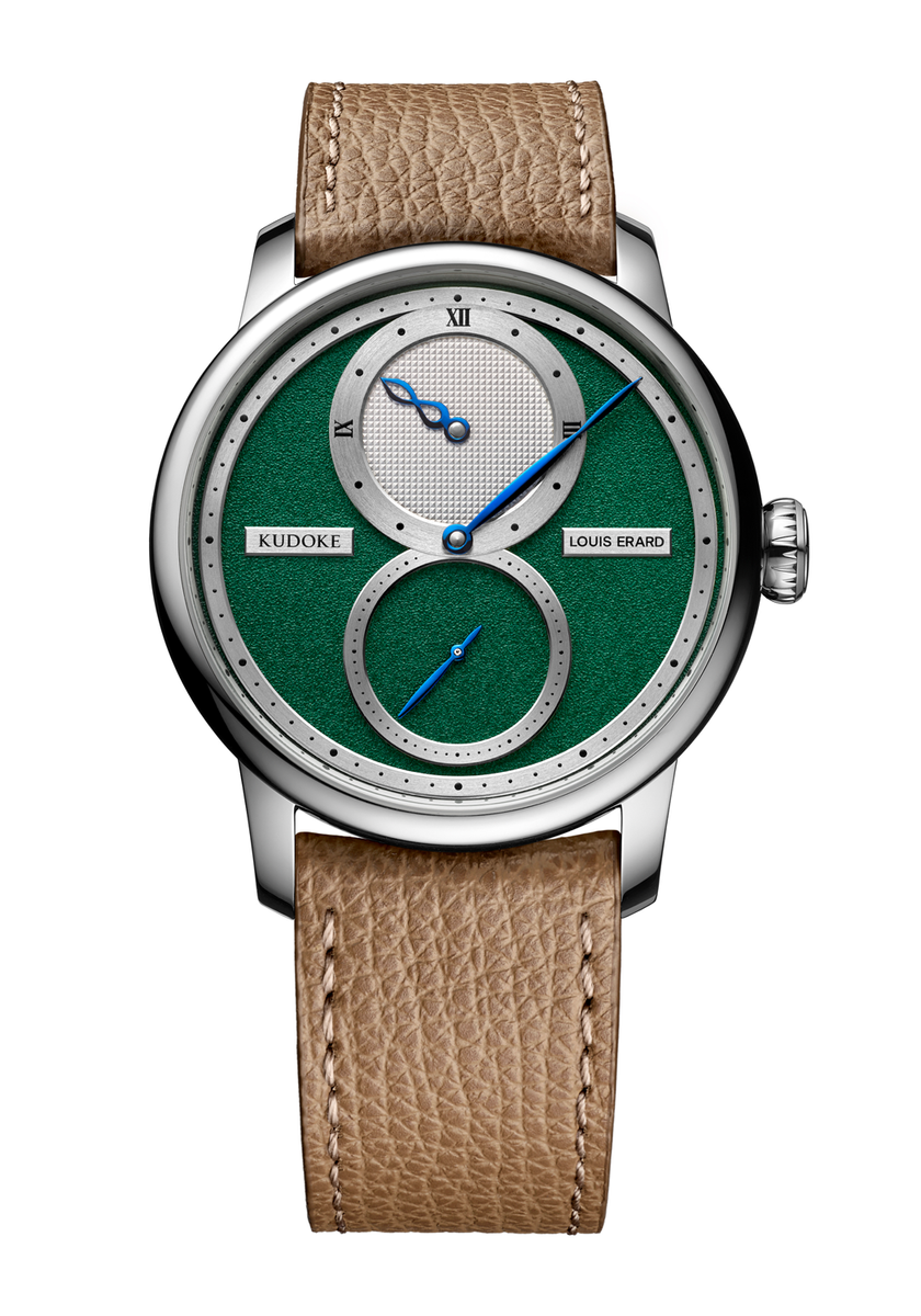 Louis Erard Le Régulateur Louis Erard x Kudoke Forest Green Time Piece