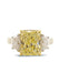 Louis Glick 5 Carat Fancy Yellow Starburst Diamond Ring | OsterJewelers.com
