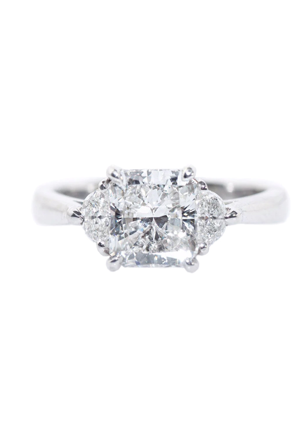 Louis Glick Platinum 2 Carat Starburst Diamond Ring | OsterJewelers.com