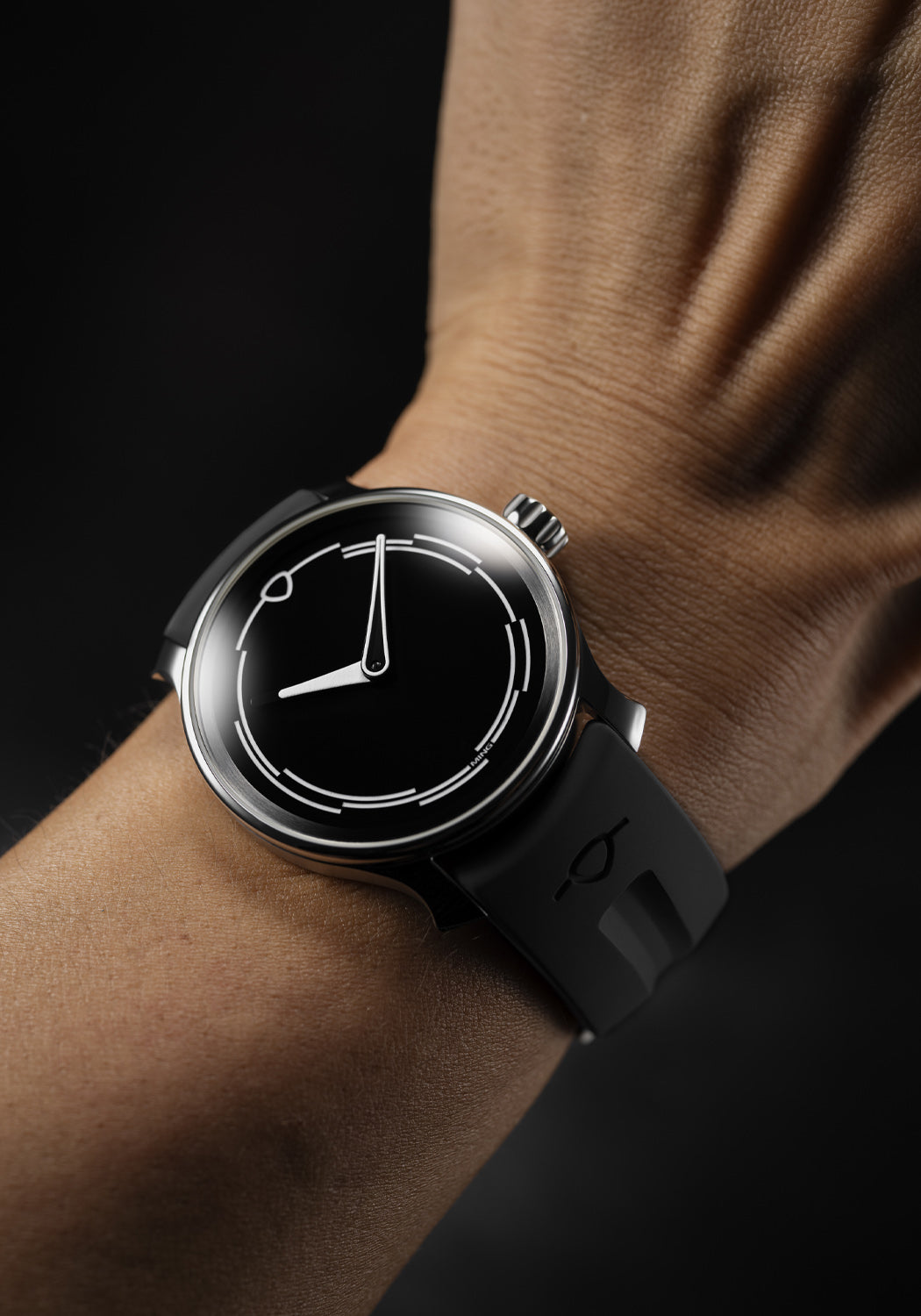 MING FKM Black Rubber Strap | Choose options | STRAP ONLY | Denver Watches | OsterJewelers.com