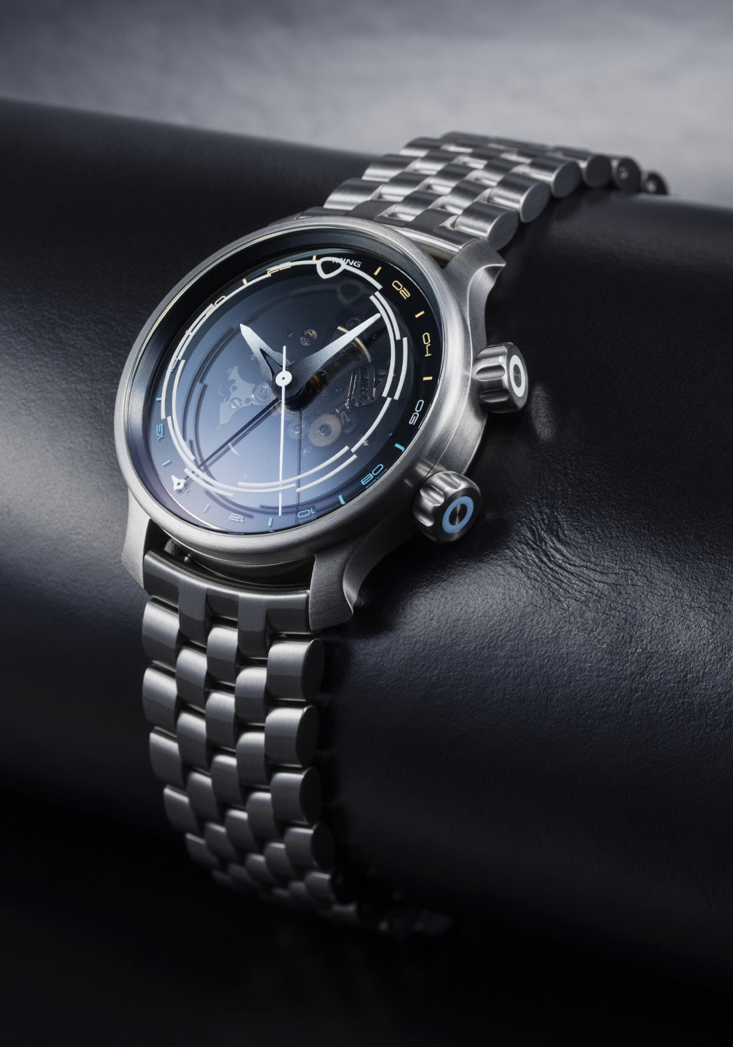 MING 37.11 Odyssey GMT Diver Watch on Titanium Bracelet | Denver Watches | OsterJewelers.com