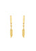 MO & ME 14KYG Feather Drop Mini Huggie Hoop Earrings | Cherry Creek North Denver | OsterJewelers.com