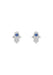 MO & ME 14KWG Diamond & Blue Sapphire Hamsa Earrings | Cherry Creek North | OsterJewelers.com