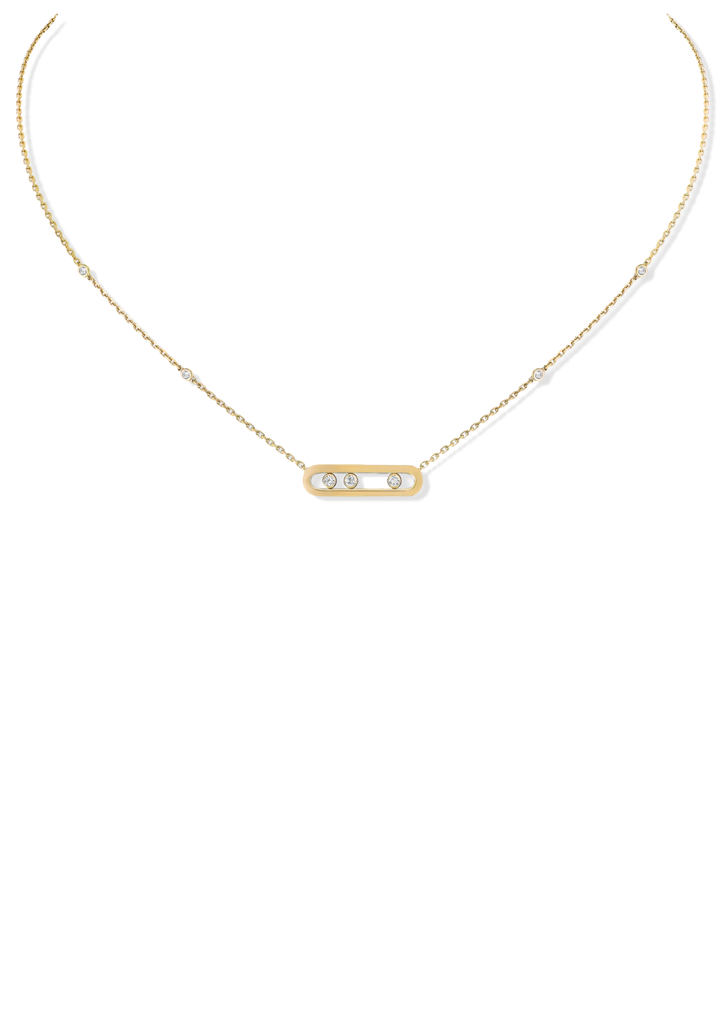 Messika Baby Move 18K Rose Gold Diamond Necklace | Ref. 04323-RG | OsterJewelers.com
