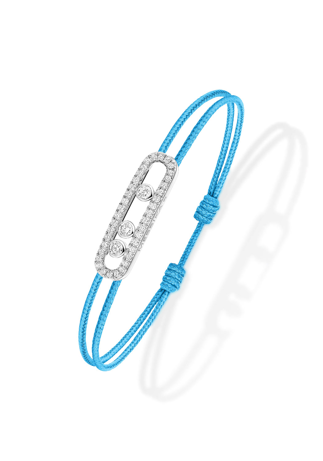 Messika Care(s) Blue Cord Pavé Diamond Bracelet | 14657-WG