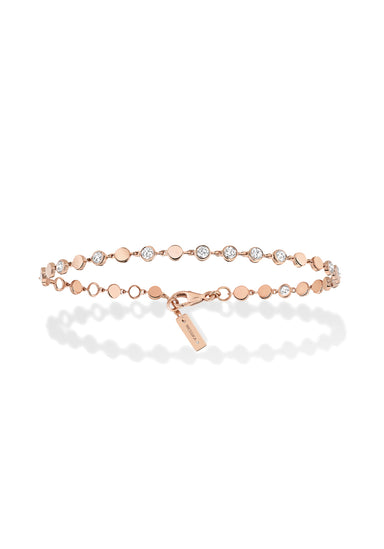 Messika D-Vibes 18KRG Small Bezel Diamond Bracelet | Ref. 12484 | OsterJewelers.com