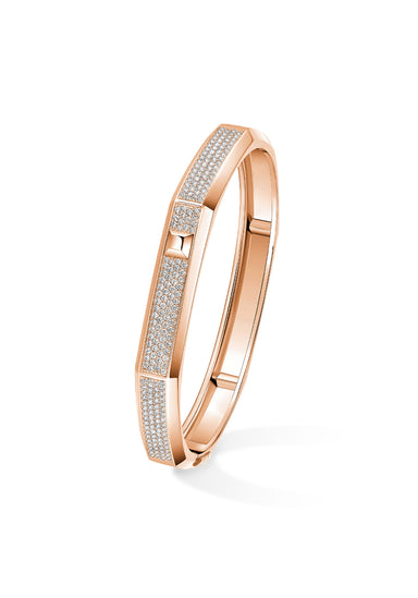 Messika Moderniste 18KRG Large Pavé Diamond Bangle | Ref. 14571-PG | OsterJewelers.com