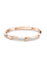 The Messika Moderniste 18KRG Medium Pavé Diamond Bangle has a geometric silhouette set with diamonds