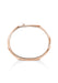 Messika Moderniste 18KRG Medium Solitaire Diamond Bangle shown standing up on its side