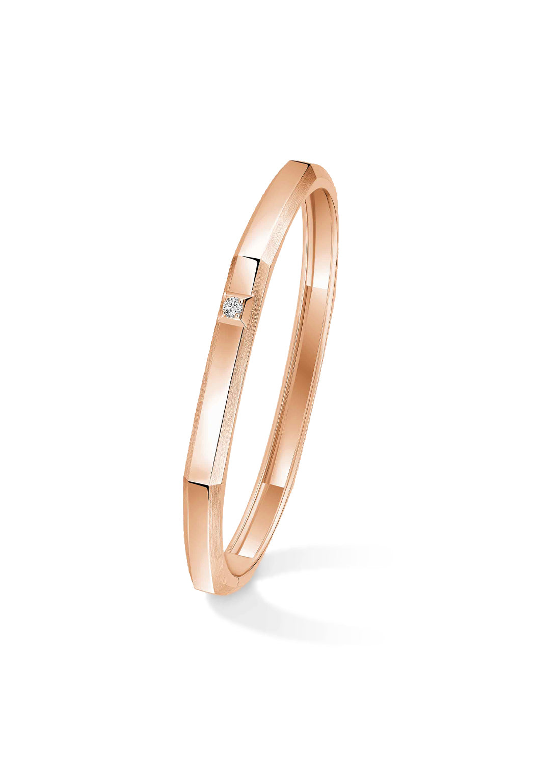 Messika Moderniste 18KRG Medium Solitaire Diamond Bangle | Luxury Bracelet | OsterJewelers.com