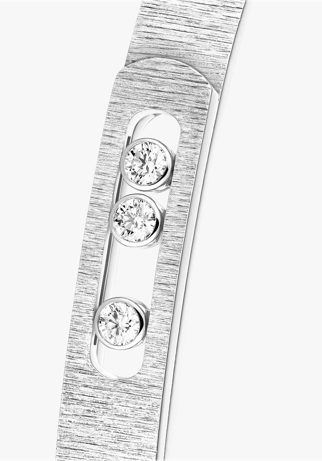 Messika Move Noa Ciselé 18KWG Diamond Bangle Bracelet | 14481-WG | Denver | OsterJewelers.com