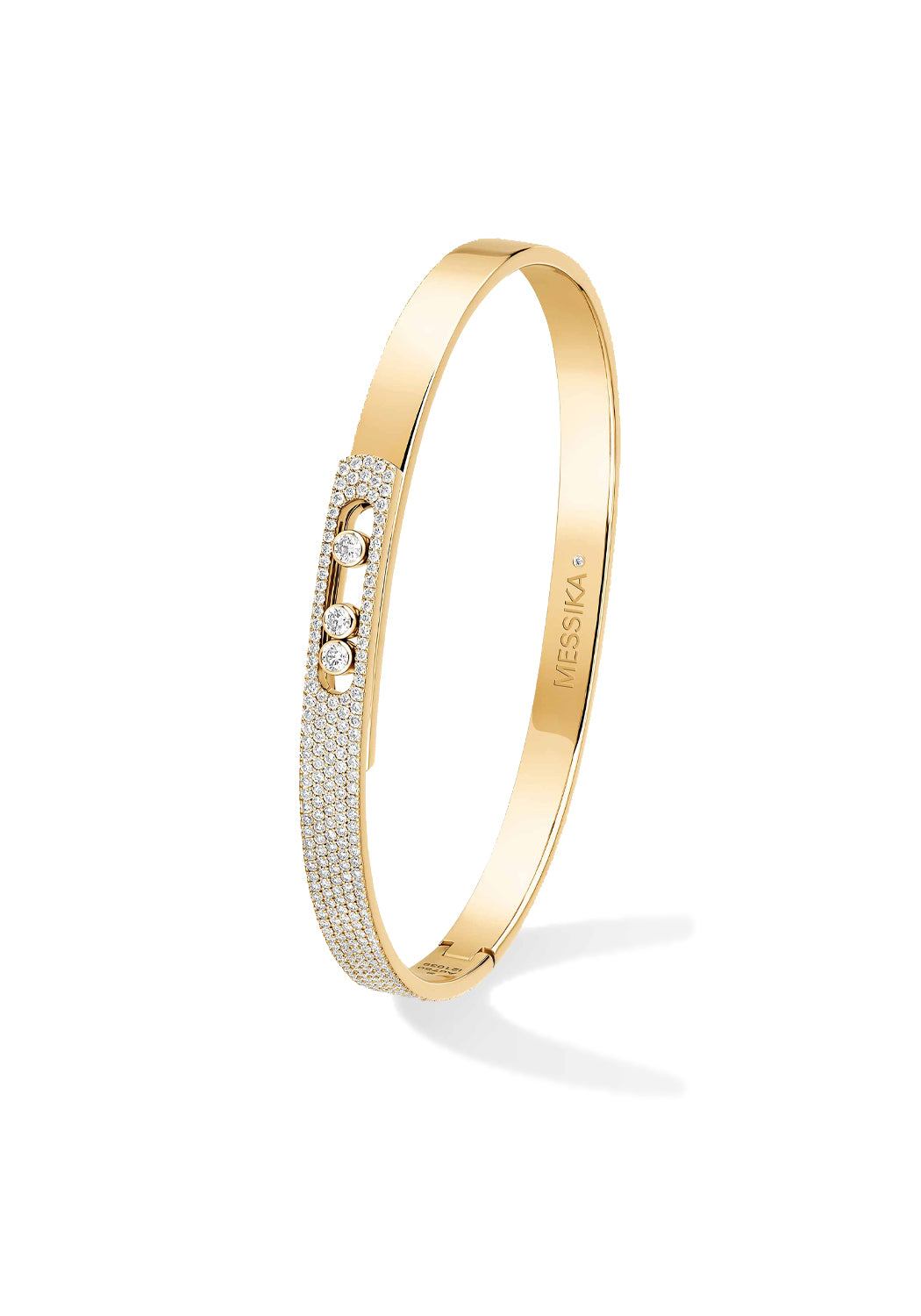 Messika Move Noa SM 18KYG Pavé Diamond Bangle | Ref. 10093-YG | OsterJewelers.com