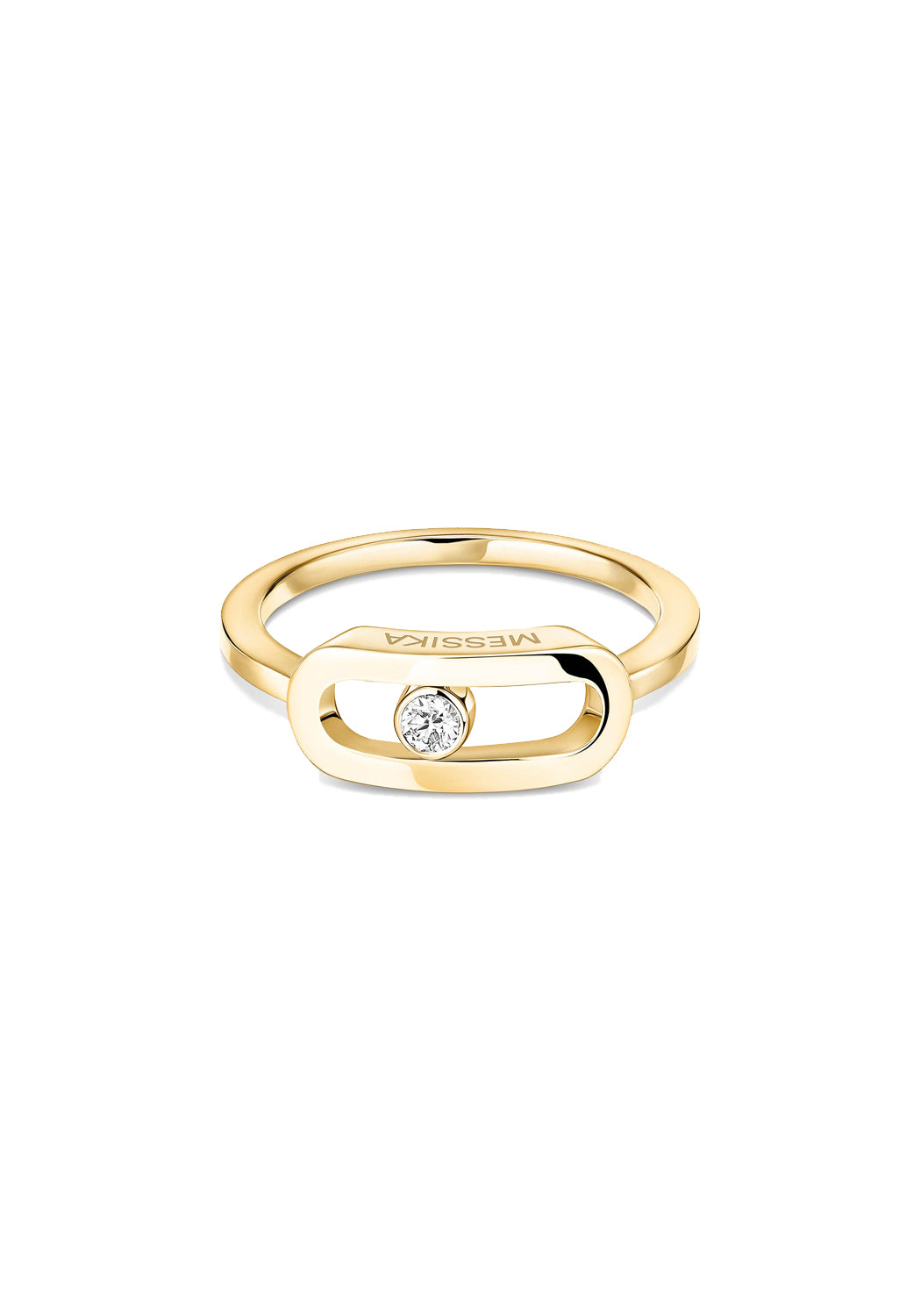 Messika Move Uno Large 18K Yellow Gold Diamond Ring | Ref. 12390 | OsterJewelers.com