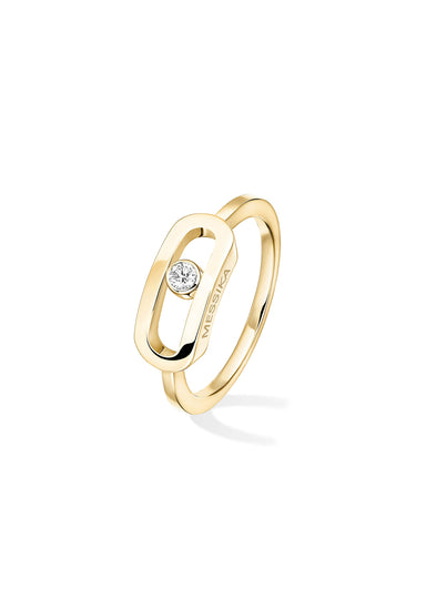 Messika Move Uno Large 18K Yellow Gold Diamond Ring | Ref. 12390 | OsterJewelers.com