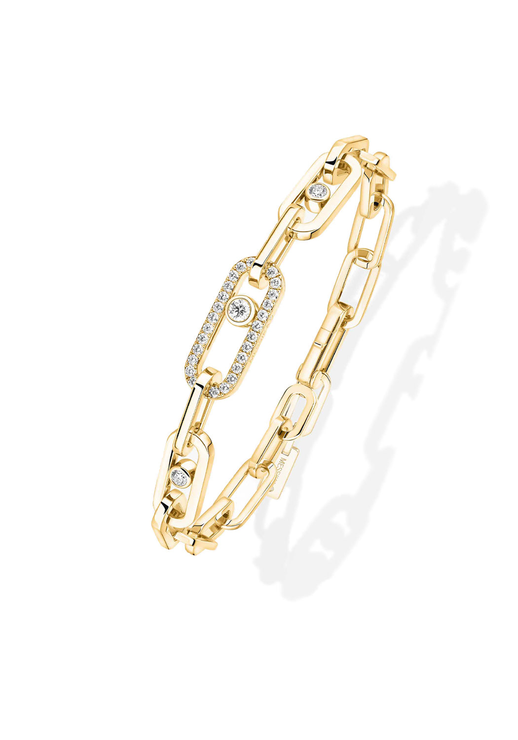 Messika Move Uno 18KYG Pavé Multi Diamond Bracelet | Ref. 12576 | OsterJewelers.com