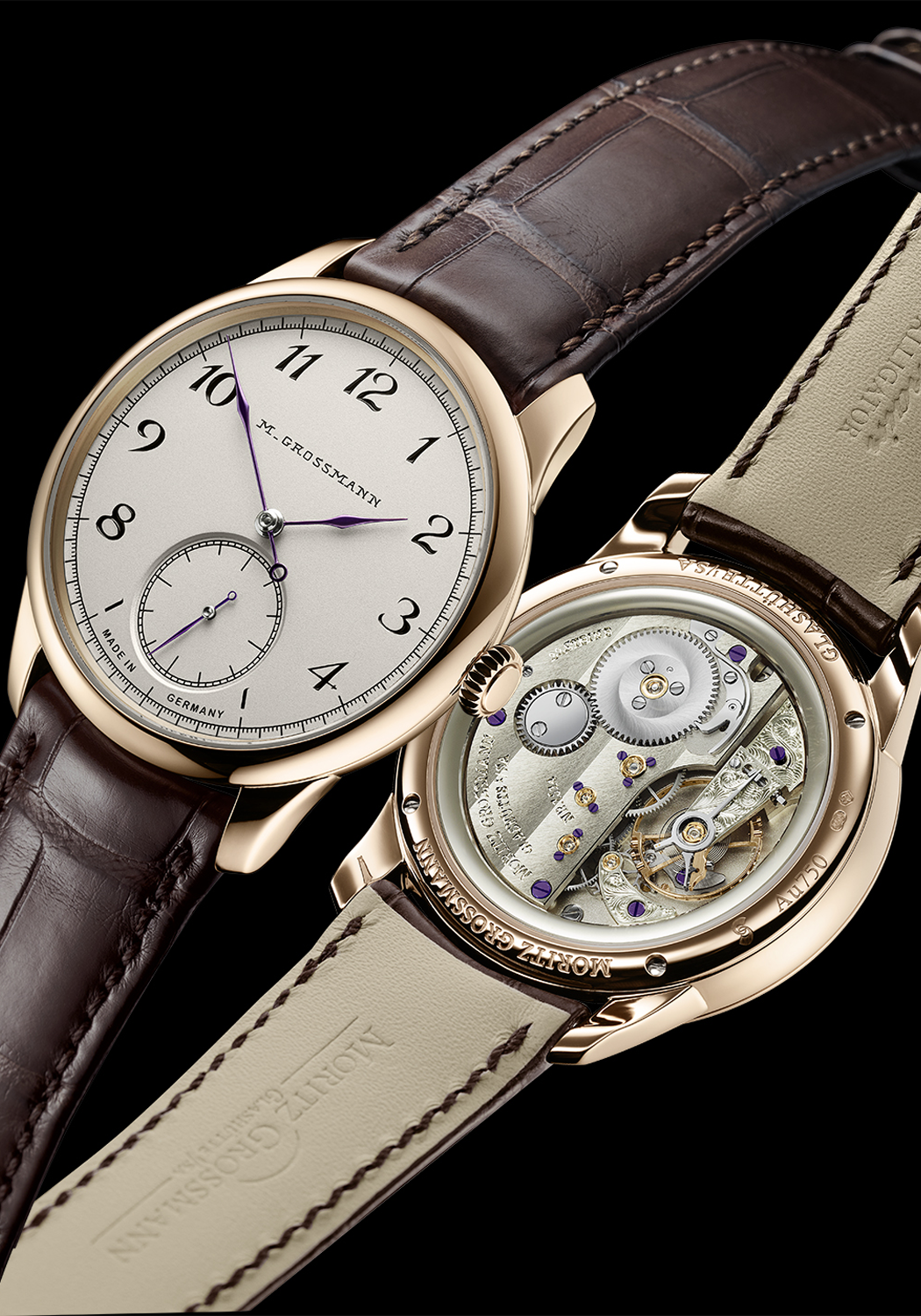 Moritz Grossmann TEFNUT Silver-Plated by Friction Rose Gold