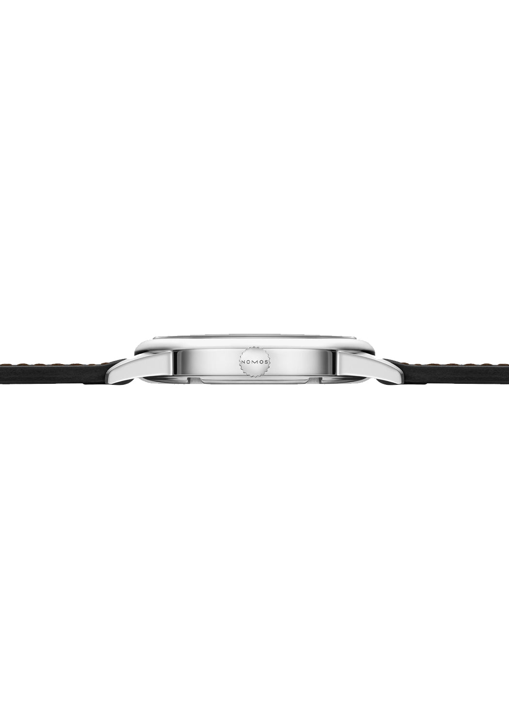 A profile view reveals the slender 8.5mm height & the NOMOS crown. Explore now at OsterJewelers.com
