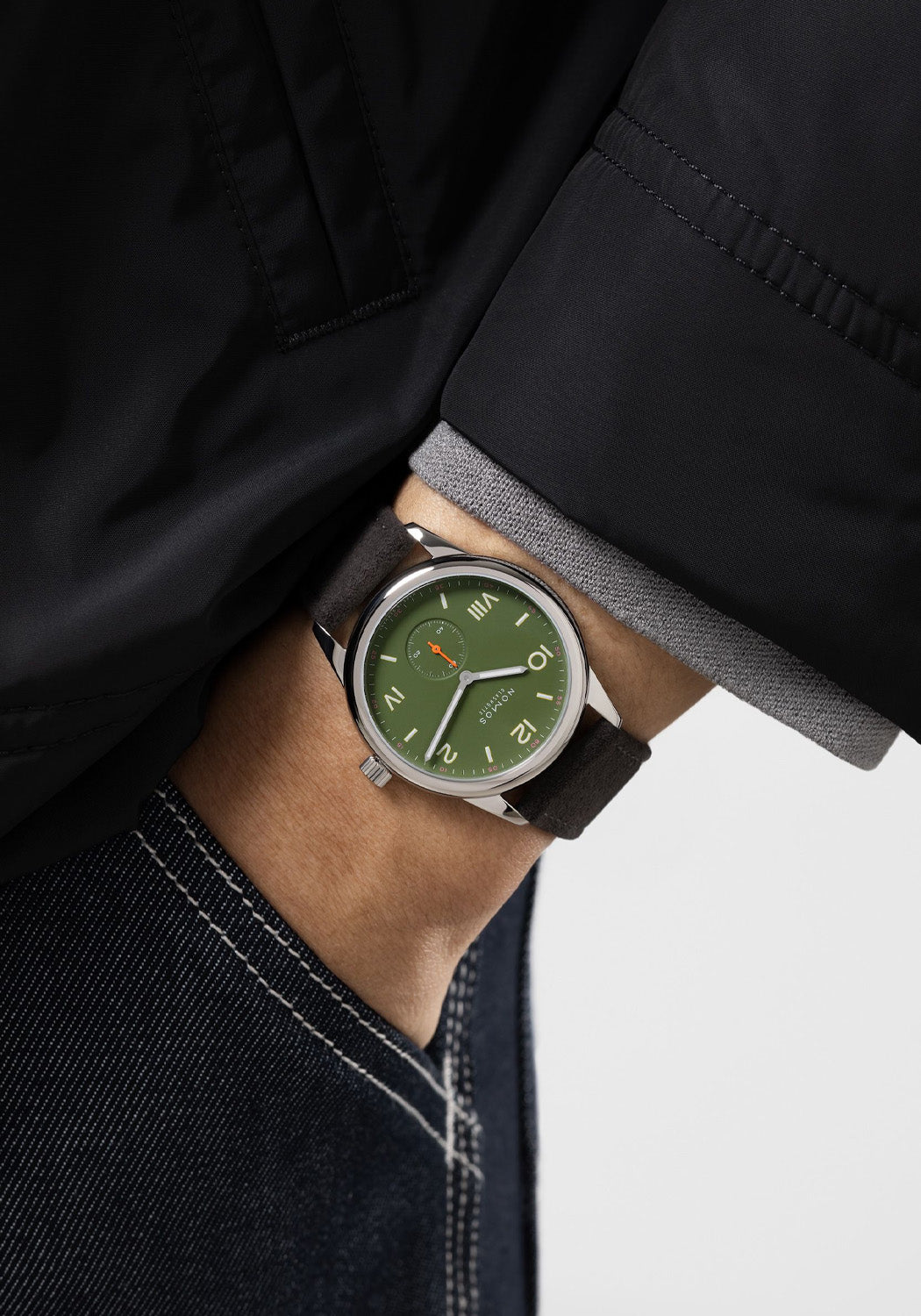NOMOS Club Campus 38 All Olive | Ref. 739 | Graduation Gift | Denver Watches | OsterJewelers.com