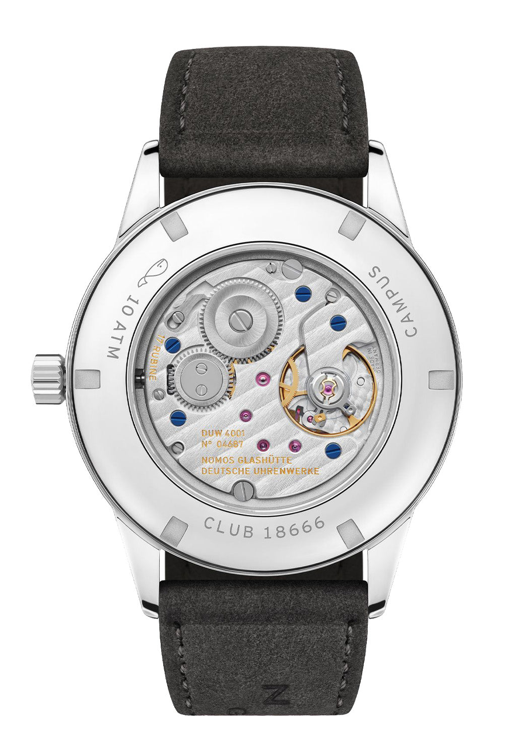 NOMOS Club Campus 38 Full Rose Exhibition Caseback | Ref. 720 | Denver Watches | OsterJewelers.com