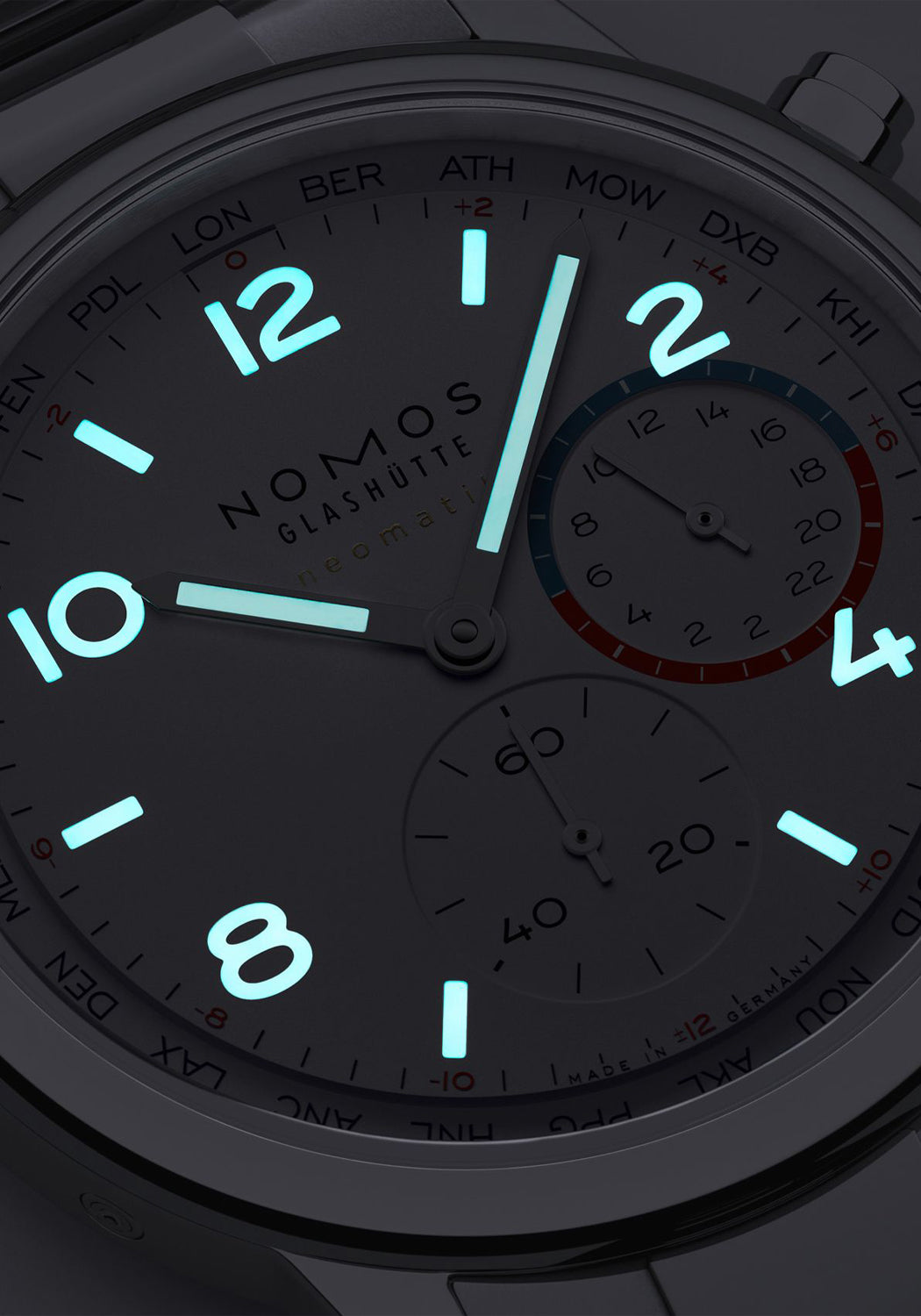 NOMOS Club Sport Neomatik Worldtimer Lume | Ref. 792 | Denver Watches | OsterJewelers.com