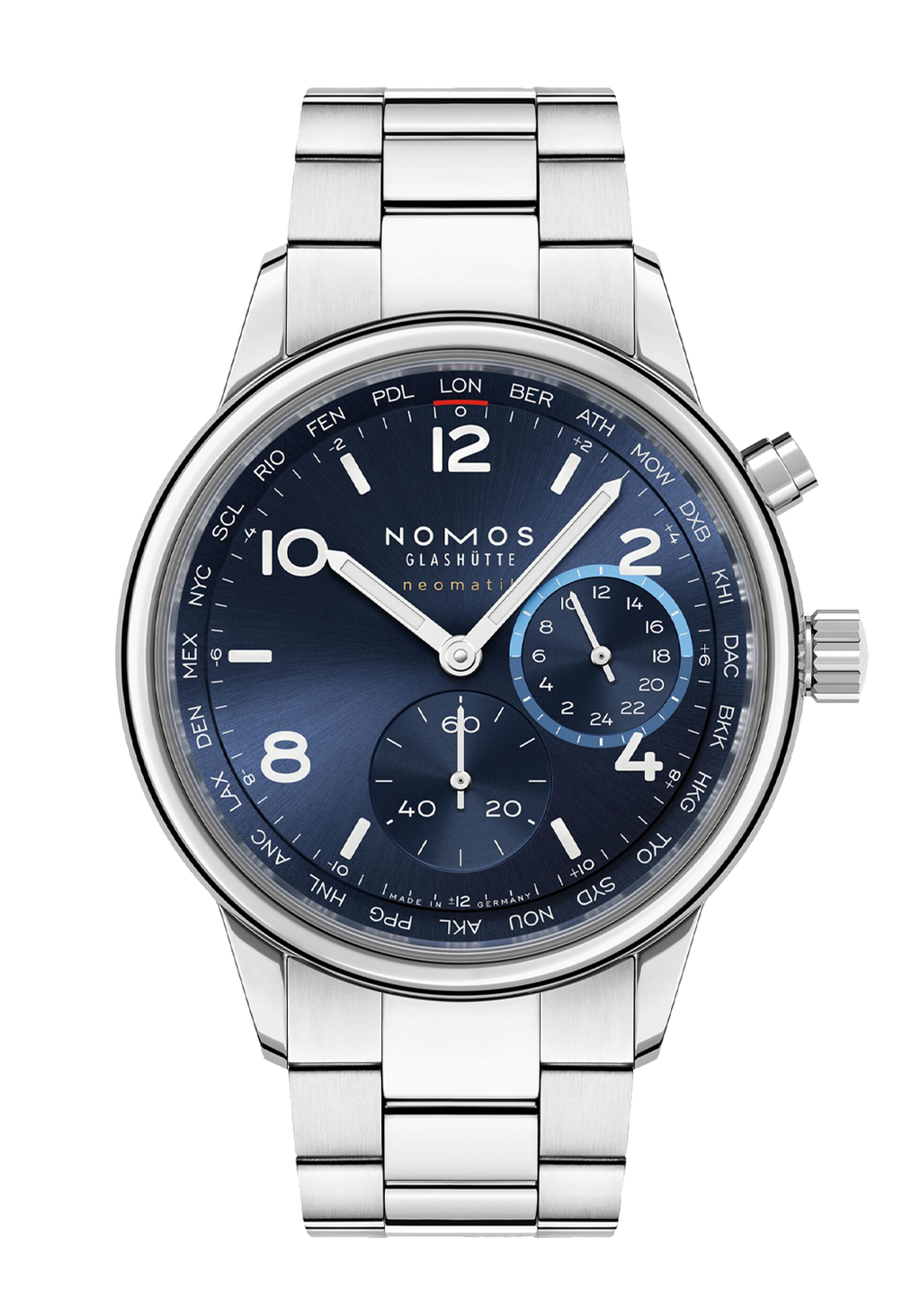 NOMOS Club Sport Neomatik Worldtimer Blue | Ref. 790 | Pre-Order