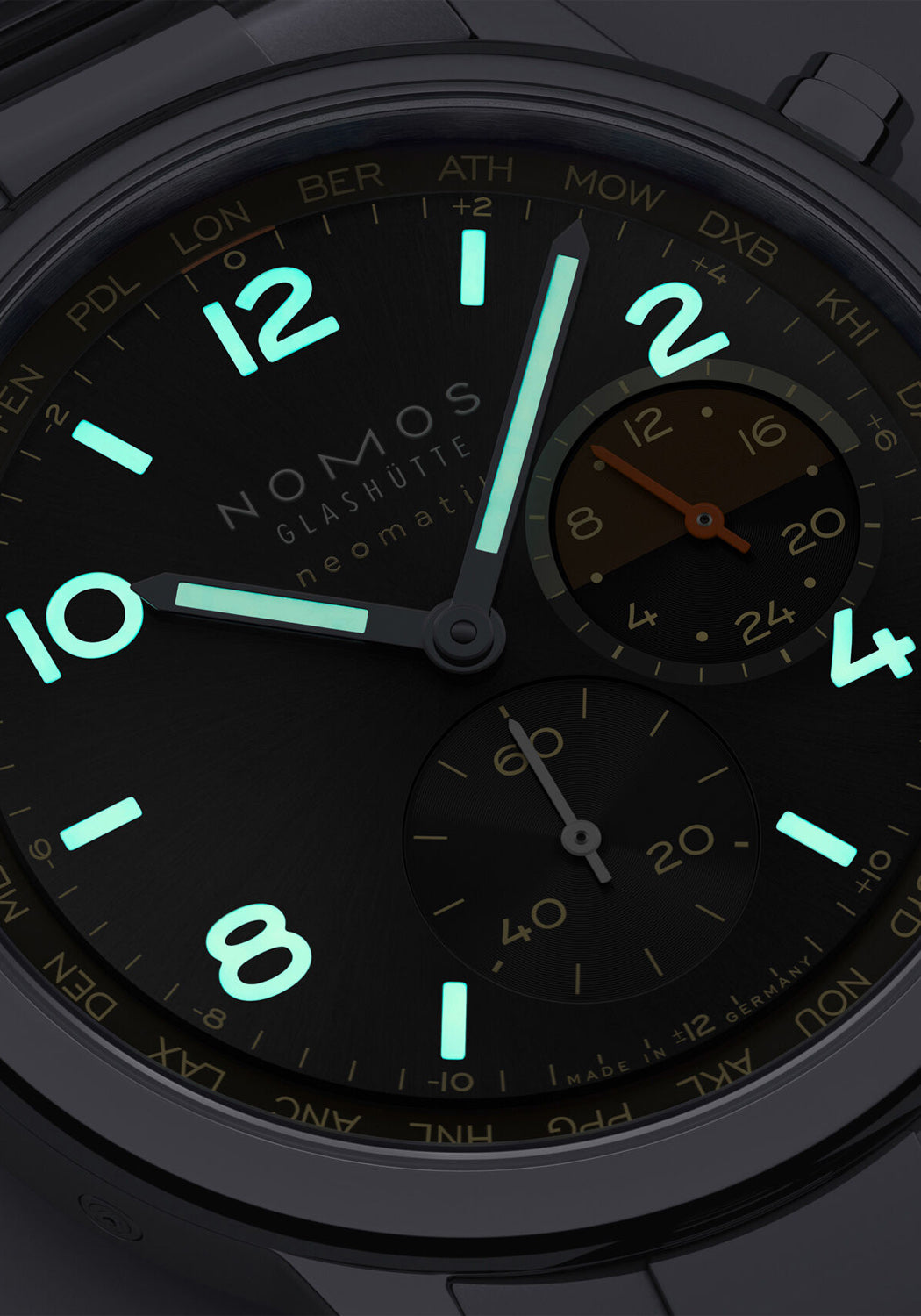 NOMOS Club Sport Neomatik Worldtimer Grid | 790.S8 | LE175 | Denver | OsterJewelers.com