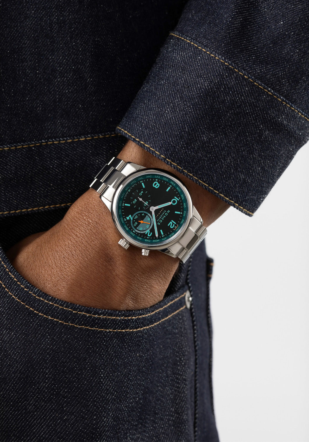 NOMOS Club Sport Neomatik Worldtimer Trace | 790.S7 | LE175 | Denver | OsterJewelers.com