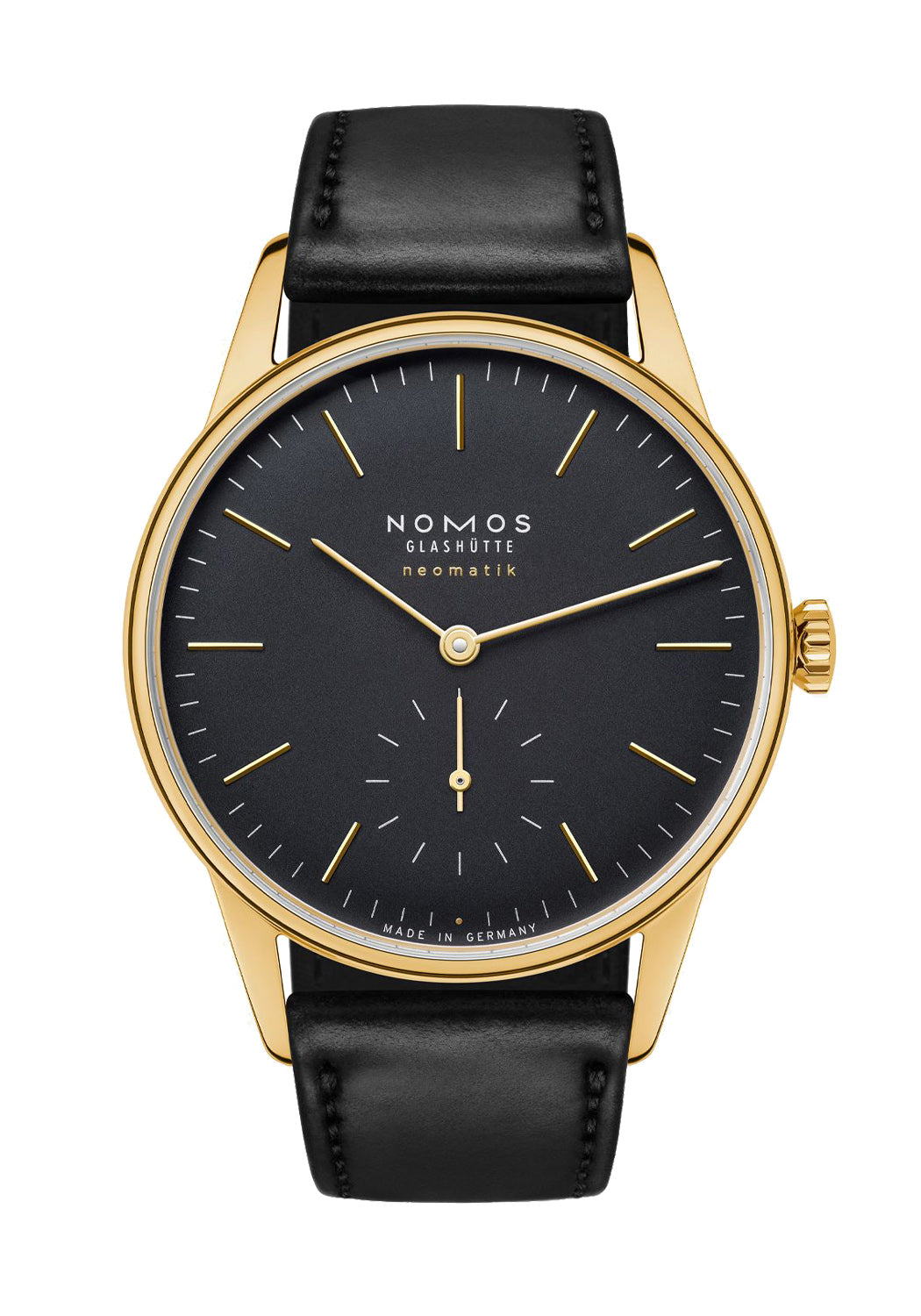 NOMOS Orion Gold Neomatik New Black 36mm | Ref. 350 | Denver | OsterJewelers.com