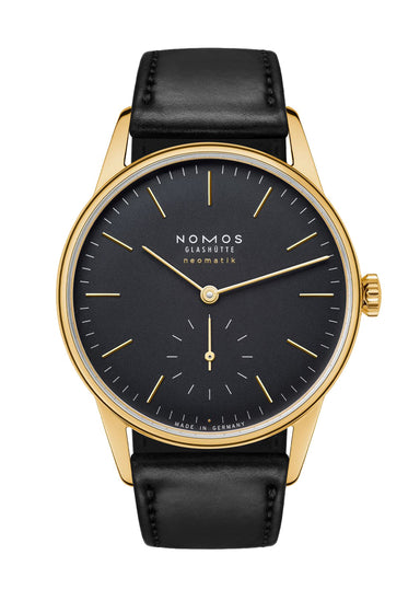 NOMOS Orion Gold Neomatik New Black 36mm | Ref. 350 | Denver | OsterJewelers.com