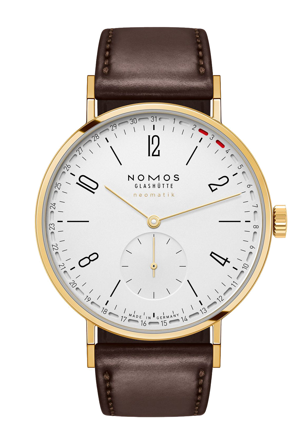 NOMOS Tangente Gold Neomatik 38 Update Doré | Ref. 196 | Denver Watches | OsterJewelers.com