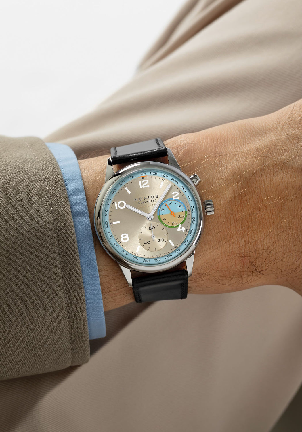 NOMOS Club Sport Neomatik Worldtimer Reverie | Ref. 790.S10 | Denver Watches | OsterJewelers.com