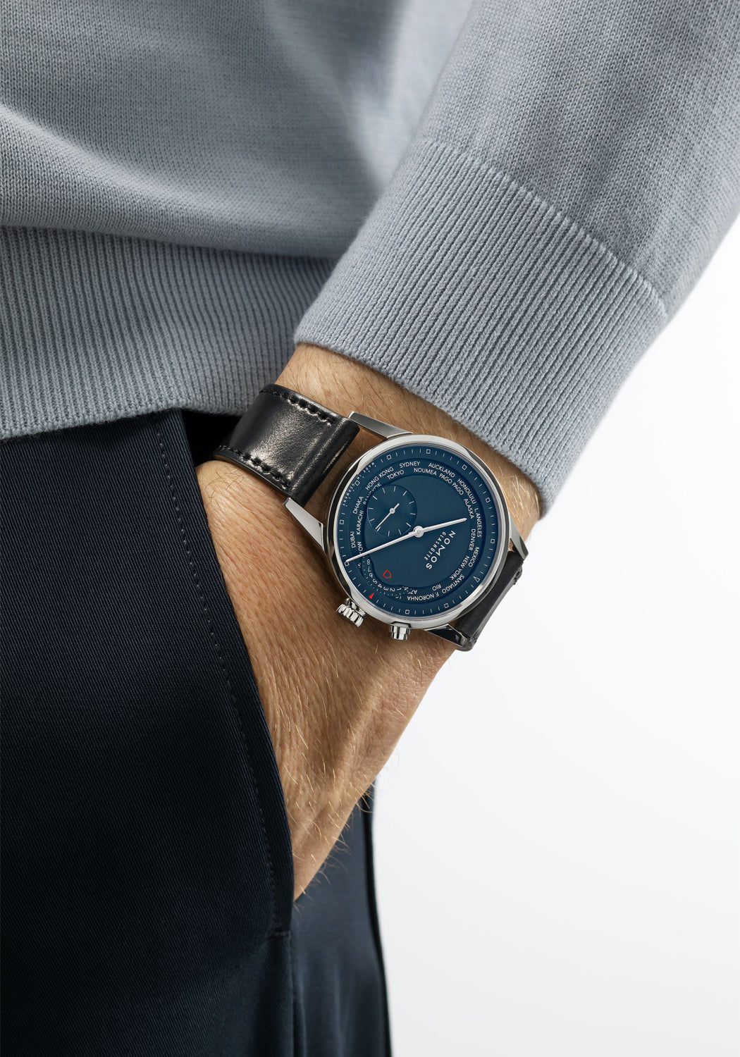NOMOS Zurich World Time Midnight Blue | Ref. 807 | OsterJewelers.com