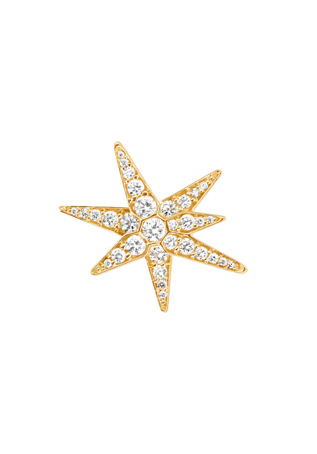 Ole Lynggaard 18KYG Medium Funky Stars Diamond Earrings | Ref. 3098-401-L | OsterJewelers.com