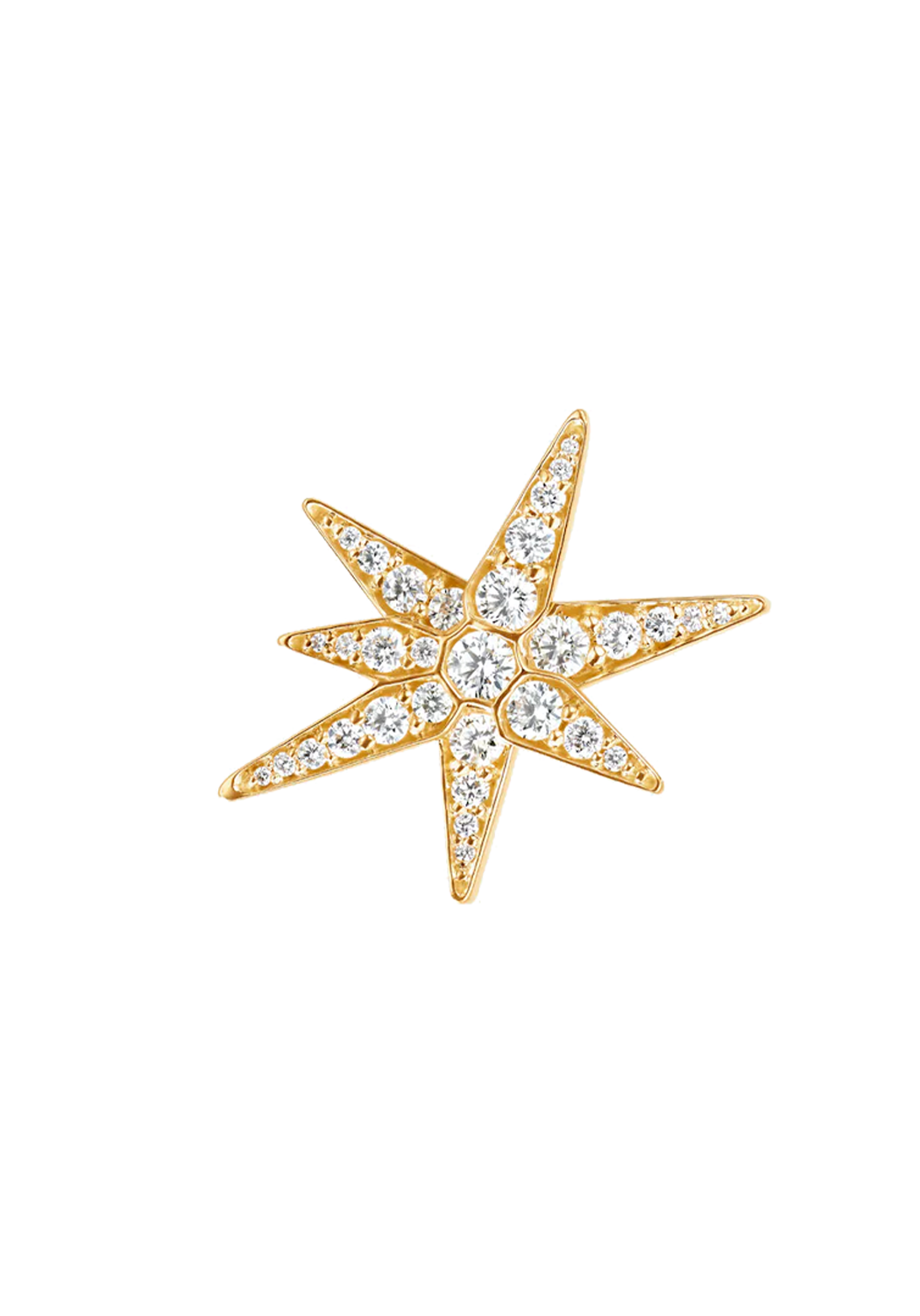 Ole Lynggaard 18KYG Medium Funky Stars Diamond Earrings | Ref. 3098-401-R | OsterJewelers.com