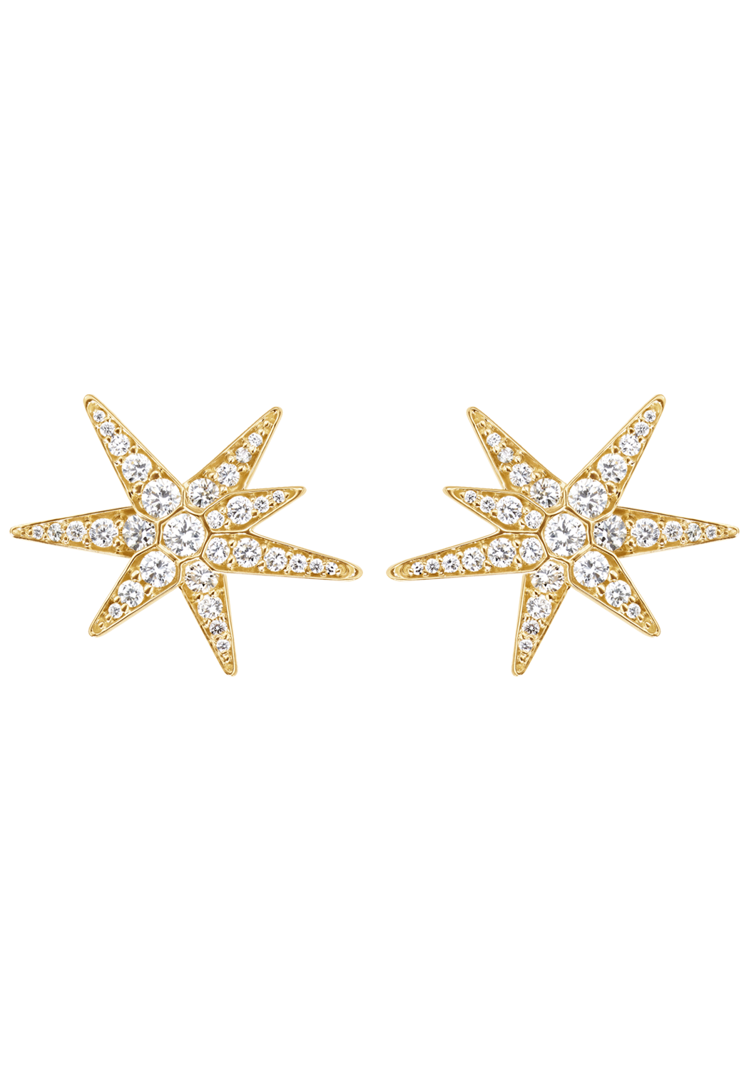 Ole Lynggaard 18KYG Medium Funky Stars Diamond Earrings | Set of 2 | 3098-402 | OsterJewelers.com