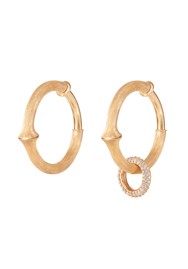 Ole Lynggaard Nature 18KYG Small Pavé Diamond Earring Pendant Style Idea | OsterJewelers.com