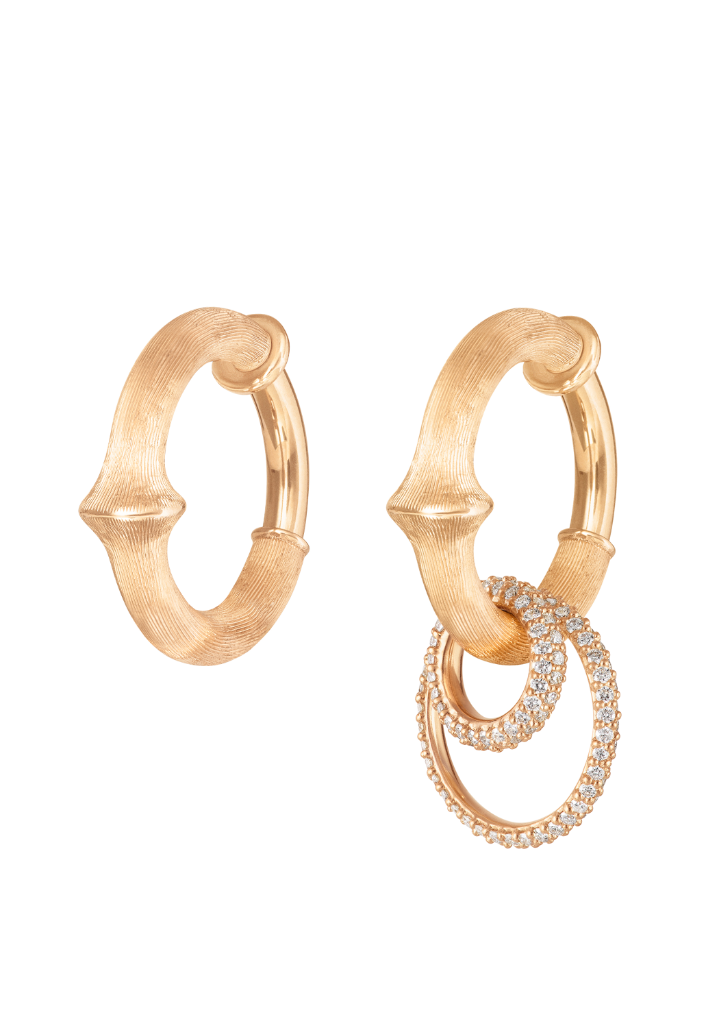 Ole Lynggaard Nature 18KYG Pavé Diamond Earring Pendant Style Idea | OsterJewelers.com
