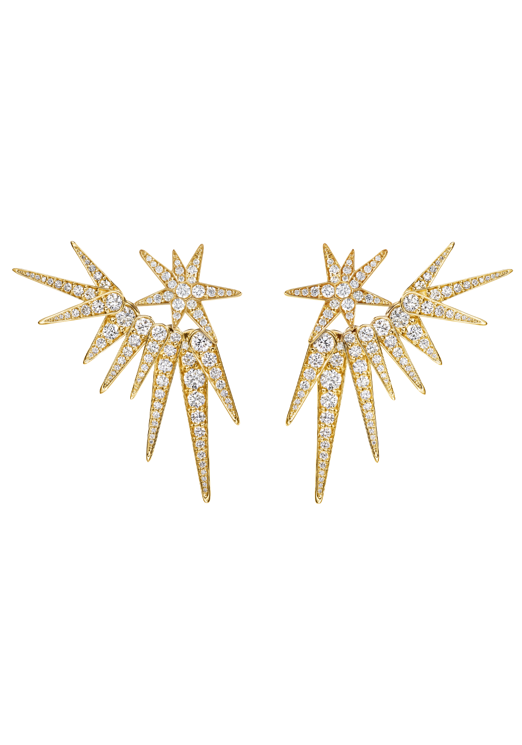 Ole Lynggaard 18KYG Funky Stars Diamond Earrings Style Ideas | OsterJewelers.com
