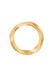 A top view of the Ole Lynggaard Under the Sea 18KYG Curved Ring on a white background.