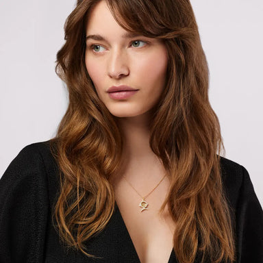 Ole Lynggaard Young Fish 18KYG Pavé Diamond Rutile Quartz Fish Pendant | Denver | OsterJewelers.com
