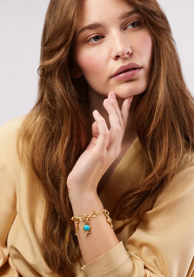 Ole Lynggaard Young Fish 18KYG Turquoise Fish Charm Style Idea | OsterJewelers.com