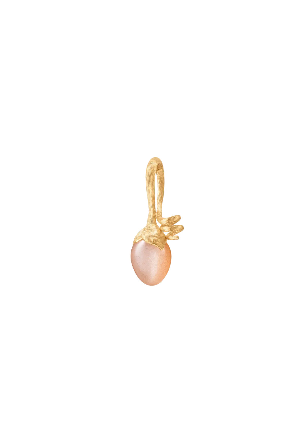 OLE LYNGGAARD Lotus Sprout 18KYG Blush Moonstone Pendant | Denver Jewelers | OsterJewelers.com