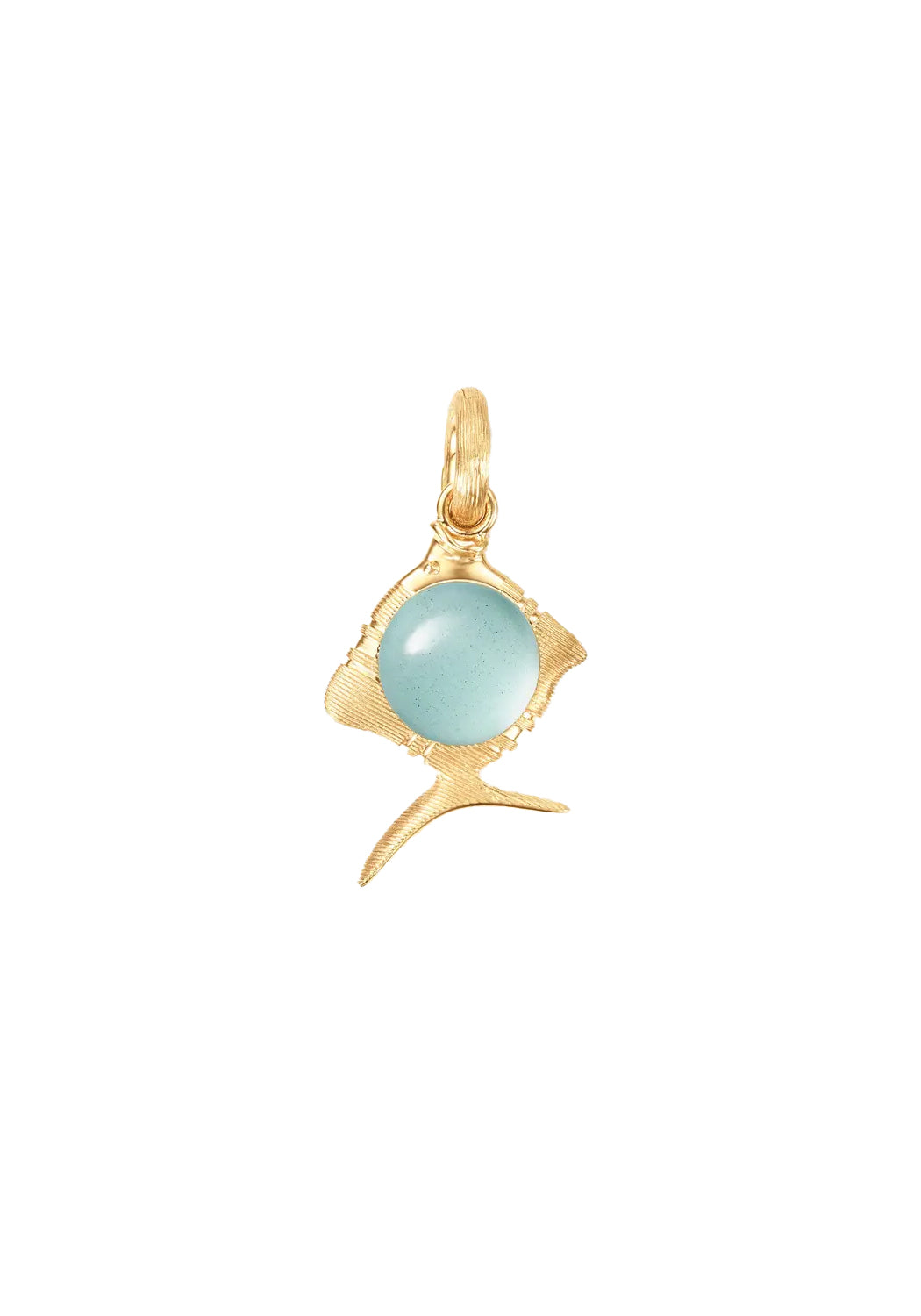 Ole Lynggaard Young Fish 18KYG Aquamarine Fish Charm | Ref. A3263-401 | Denver | OsterJewelers.com