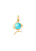 Ole Lynggaard Young Fish 18KYG Turquoise Fish Charm | Ref. A3263-402 | Denver | OsterJewelers.com