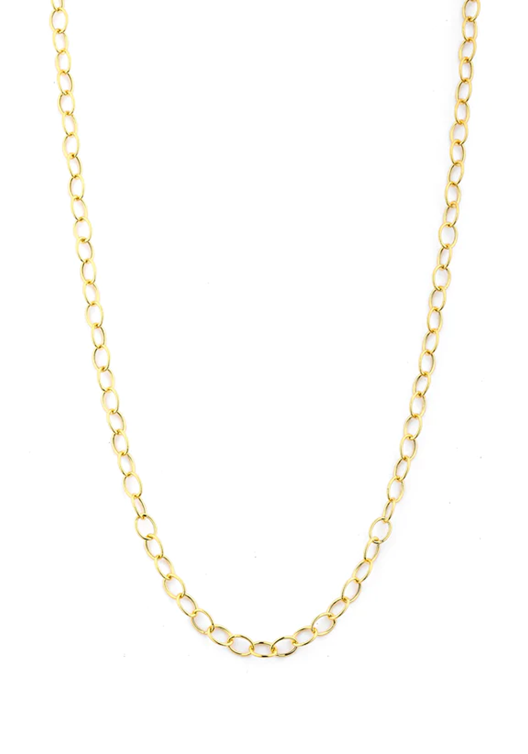 Oster Collection 18K Yellow Gold Oval Link Chain Necklace | OsterJewelers.com