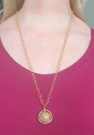 Oster Collection 18K Yellow Gold Oval Link Chain Necklace with Ball Pendant (Sold Separately) | OsterJewelers.com