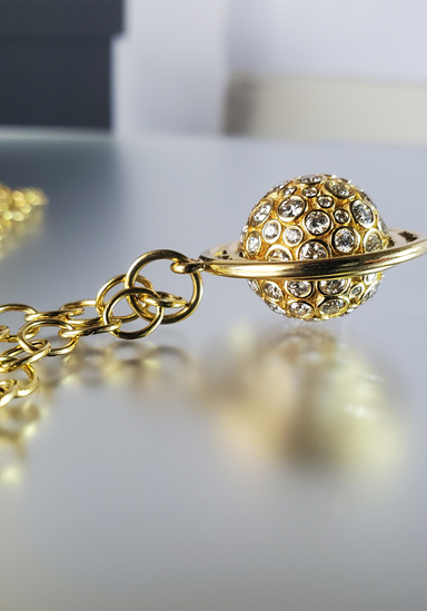 Oster Collection 18KYG Swivel White Diamond Ball Pendant | OsterJewelers.com
